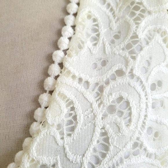 Francesca's Lace V-Neck Dress / All White / Size Small - Picture 3 of 7